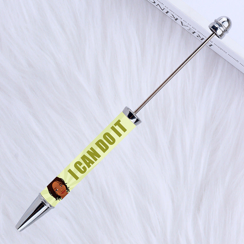 Wholesale Beadable Pens New Sticker Cartoon Character Pattern Printed Ballpoint Pen